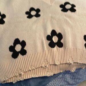 Altar’d State distressed floral sweater